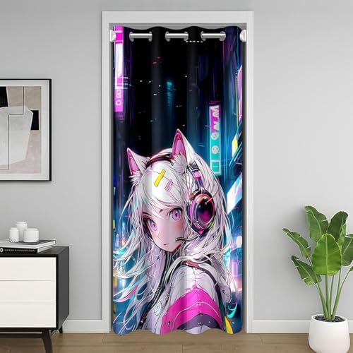 Erosebridal Anime Door Curtain - 42 W x 80 L Velvet Panel
