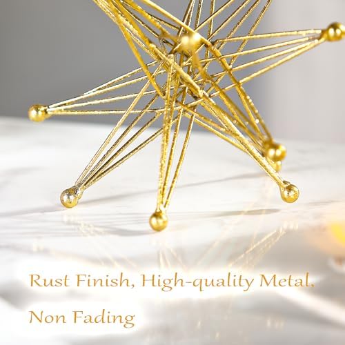 Oligsky 9 Inch Gold Decorative Sphere Sculpture