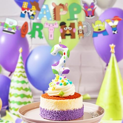 YOOLOOK Toy Inspire Game Story 4th Birthday Candles