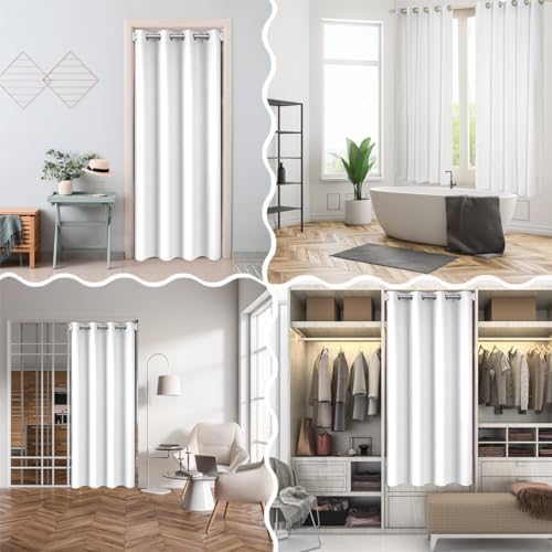 Feelyou 3D Printed Door Curtain 34x80 Modern Boho Style