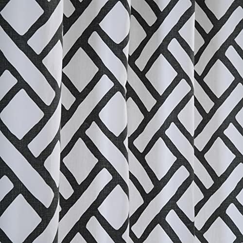 HPD Half Price Drapes Modern Geometric Printed Curtains 96 Inches Long