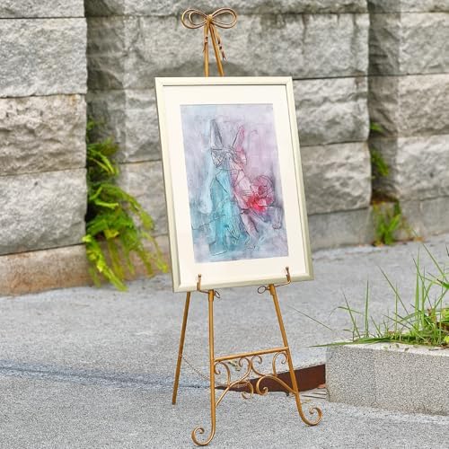 MOCOME Gold Adjustable Easel Stand for Signs and Art