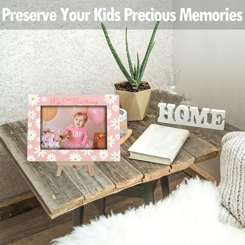 Cazhes My 1st Birthday Picture Frame Daisy 4x6