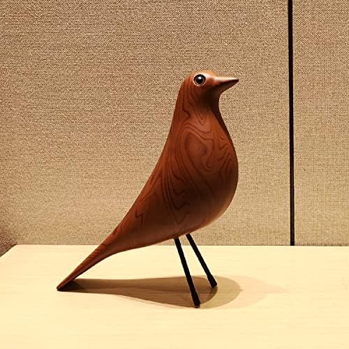 Mid-Century House Bird Sculpture - Wood Color