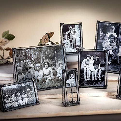 J Devlin 4x6 Clear Glass Picture Frame with Metal Accents