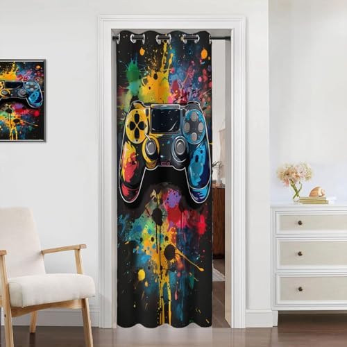 Gamepad Door Curtain 34x80 Inch Home Decor