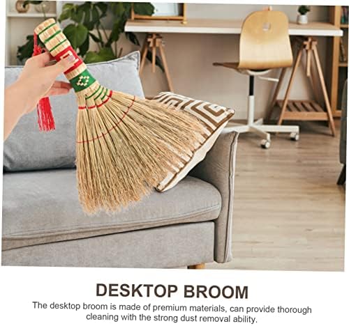 Hemoton Woven Handheld Broom for Home Cleaning