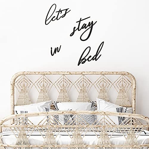 Jetec 4 Pieces 3D Wooden Letters Wall Decor