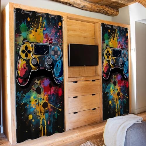 Gamepad Door Curtain 34x80 Inch Home Decor