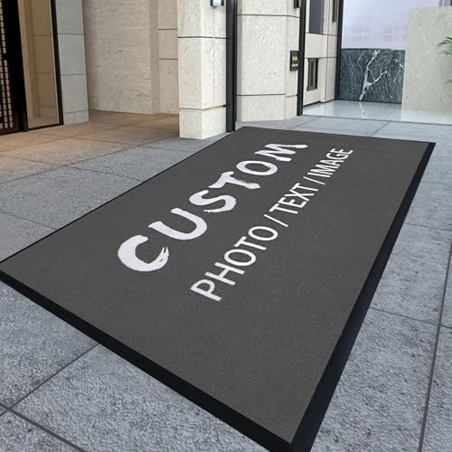 Custom Doormat with Logo - Non Slip Washable Area Rug 1