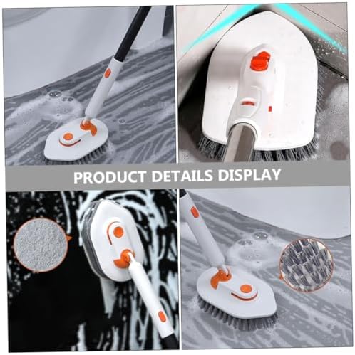 1 Set Extendable Handle Floor Brush for Bathroom and Kitchen Cleaning