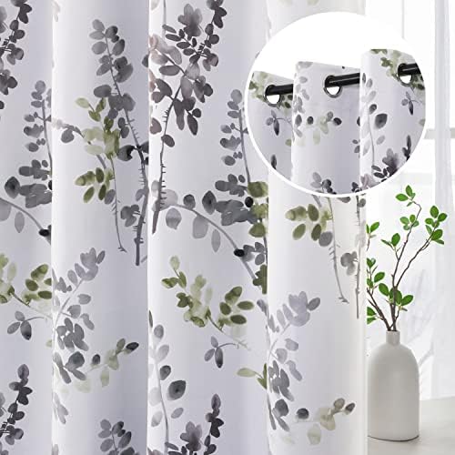 HVERSAILTEX 2 Panel Blackout Curtains 52x84 Grey Sage