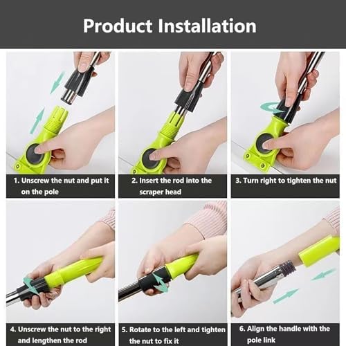 Silicone Broom with 130cm Heavy Duty Handle