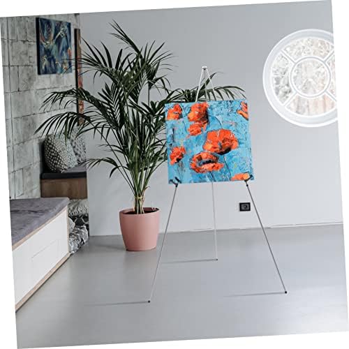 HOMSFOU Adjustable Metal Folding Easel Stand