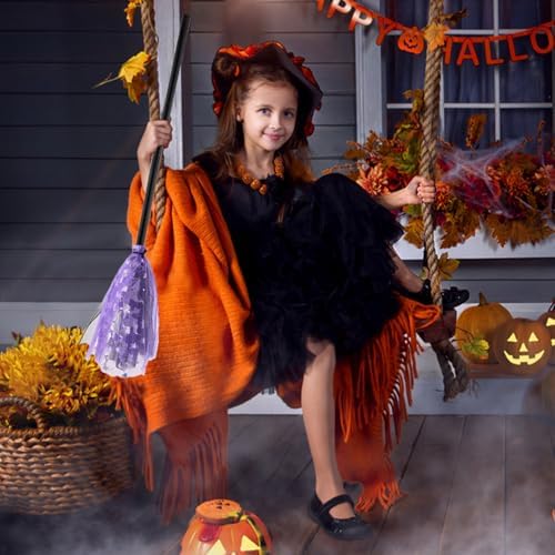 2pcs Halloween Witch Broom Costume Prop