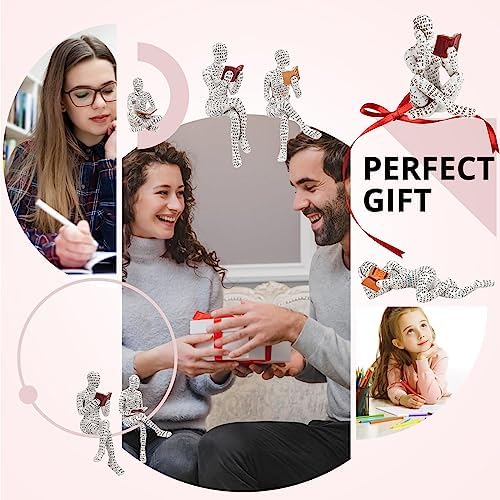 Puthiac Sculptures Home Decor Modern Reading Woman Figurine