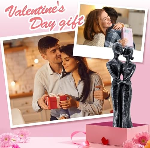 Xmeden Romantic Couple Resin Sculptures for Anniversary Gifts