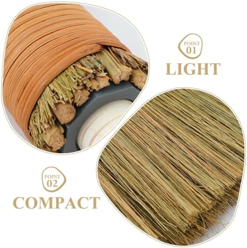 NOCTILIS 2Pcs Handmade Soft Bristle Broom Set