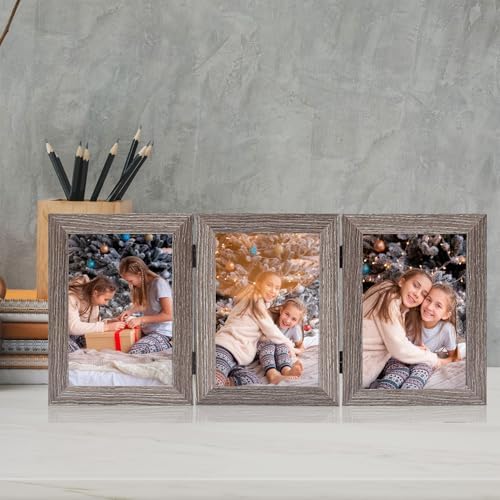 Frametory 5x7 Triple Picture Frame Set - Gray 2 Pack