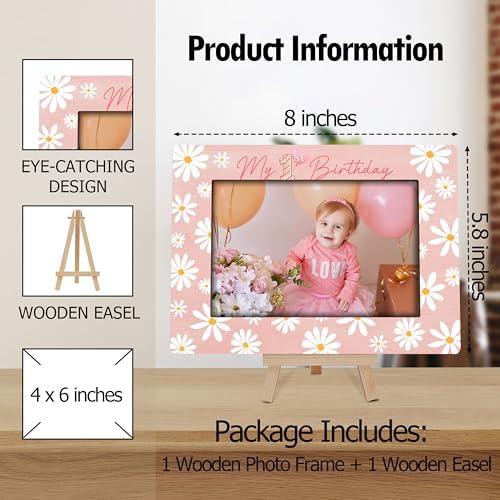 Cazhes My 1st Birthday Picture Frame Daisy 4x6