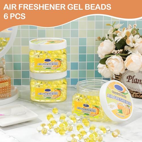 6 Pcs Dansib Air Freshener Gel Beads for Home Cars and Bathrooms