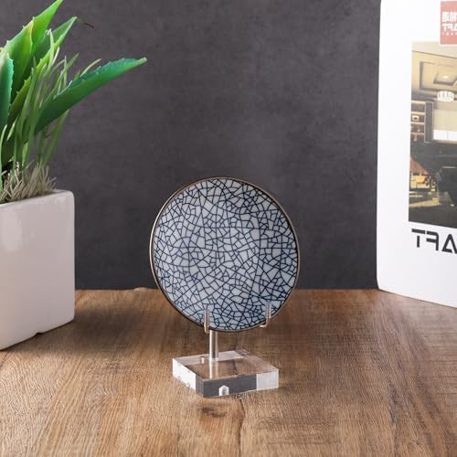 Adjustable Metal Plate Easel Stand with Clear Acrylic Base