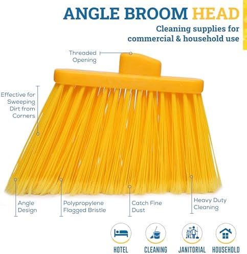 KLEEN HANDLER Angle Broom Head - Yellow