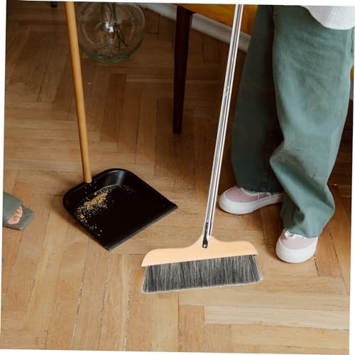 Beavorty Wooden Broom for Indoor Cleaning
