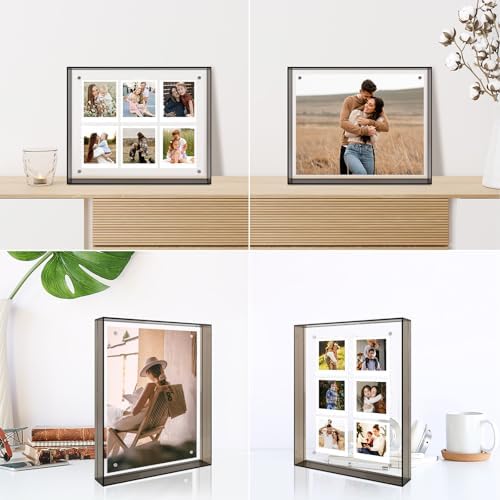 Golden State Art 8x10 Acrylic Floating Frame Black