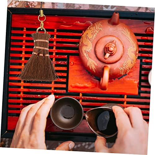 LOEFLIFA Palm Whisk Broom for Tea Ceremony and Office Cleaning 1