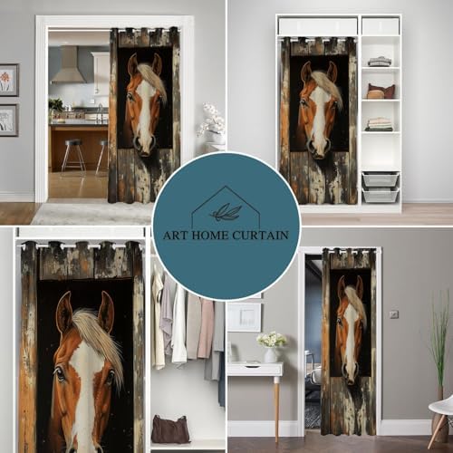 Shixiaoyan Horse Barn Door Curtain 42x80