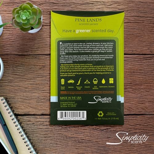 FloralSimplicity Pine Lands Scented Sachets Pack of 6