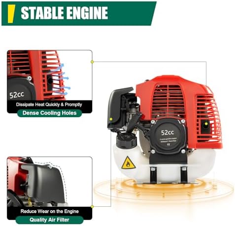 Gbonklong 52CC 2 Stroke Gas Broom for Driveways