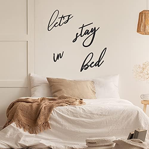 Jetec 4 Pieces 3D Wooden Letters Wall Decor