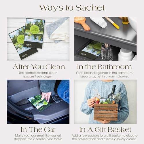 FloralSimplicity Pine Lands Scented Sachets Pack of 6