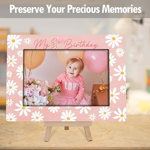 Cazhes My 1st Birthday Picture Frame Daisy 4x6