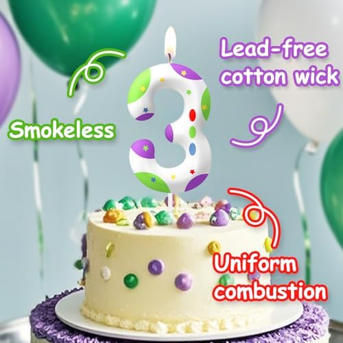 YOOLOOK Toy Inspire Game Story 4th Birthday Candles
