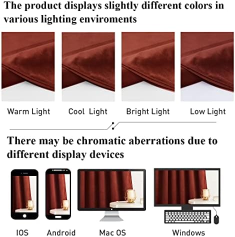 StangH Velvet Curtain Panel 52x96 Inches for Doorway