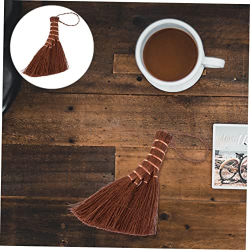 Beavorty 1pc Lightweight Natural Palm Hand Broom for Small Spaces