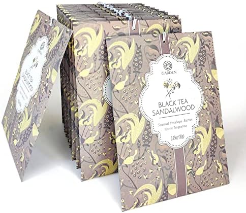 Black Tea Sandalwood Scented Sachets - 12 Pack