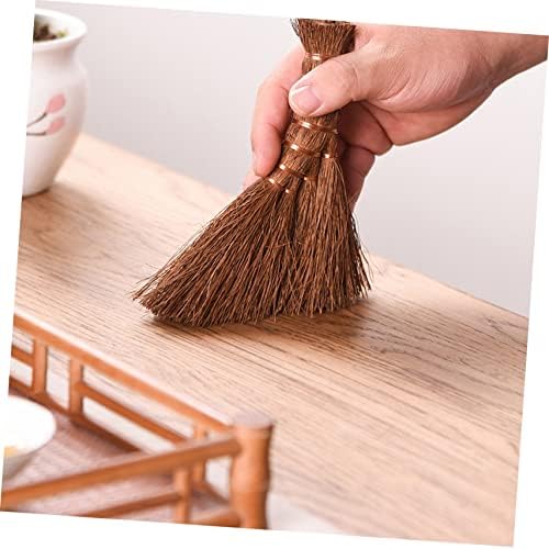 Beavorty 1pc Lightweight Natural Palm Hand Broom for Small Spaces