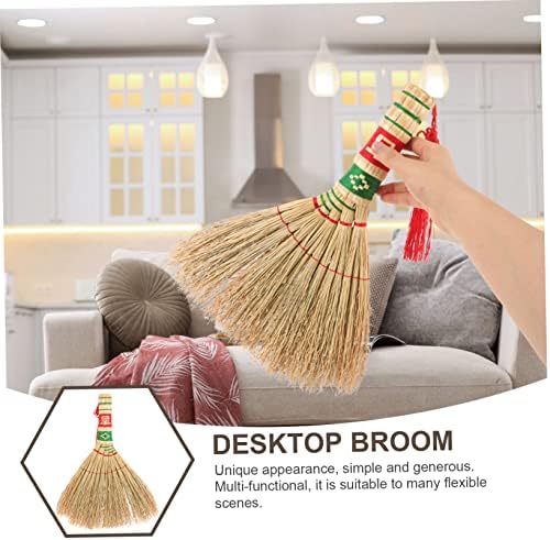 Hemoton Woven Handheld Broom for Home Cleaning