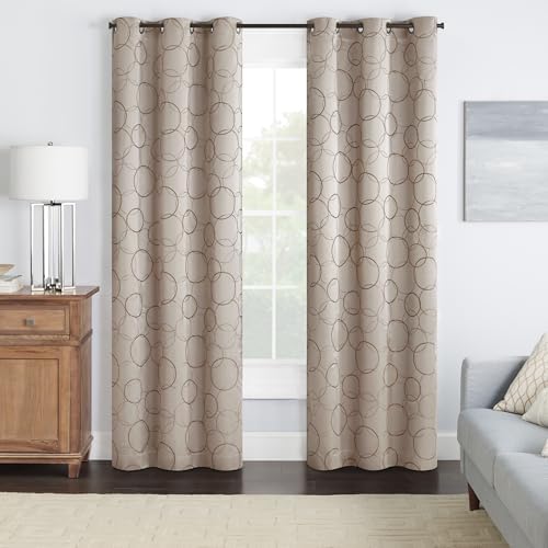 Eclipse Meridian Blackout Thermal Curtain 42x95 Linen
