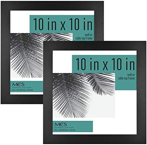 MCS Studio Gallery 10x10 Black Woodgrain Picture Frame 2-Pack