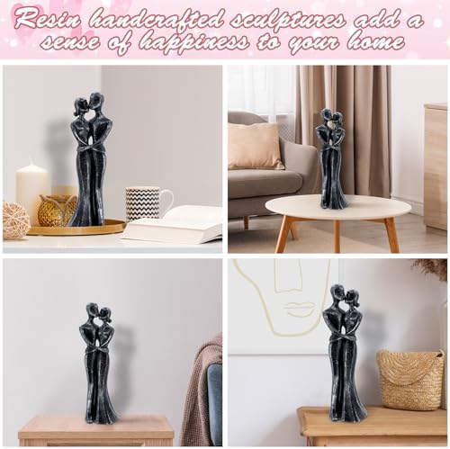 Xmeden Romantic Couple Resin Sculptures for Anniversary Gifts