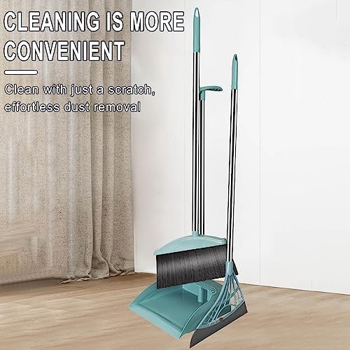 CENGNIAN Long Handle Broom and Dustpan Set 1