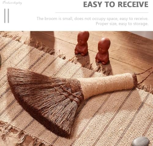 Healifty Mini Palm Fiber Dust Broom 1
