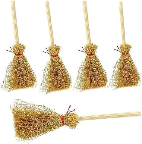 Mini Witches Broomstick Halloween Craft Decorations