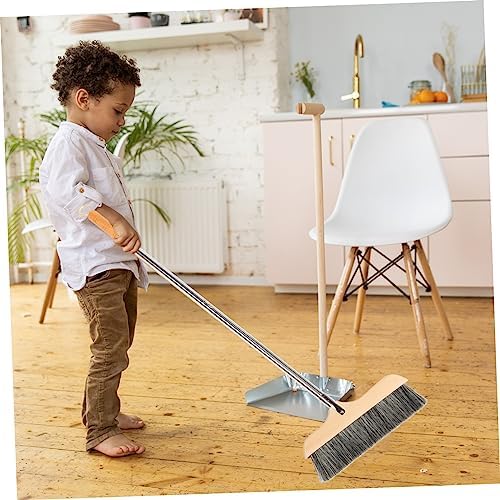 Beavorty Wooden Broom for Indoor Cleaning