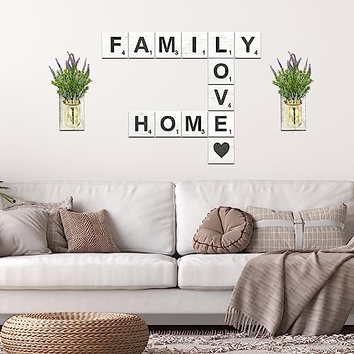 TenXVI Designs Rustic Crossword Wall Hanging - 5x5 Inch Wood